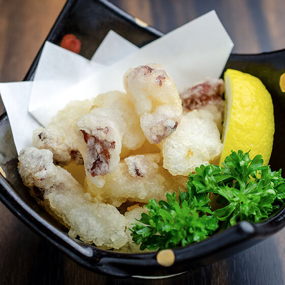 遠別産タコ唐揚げ 旬のお料理 釜めし いちえ